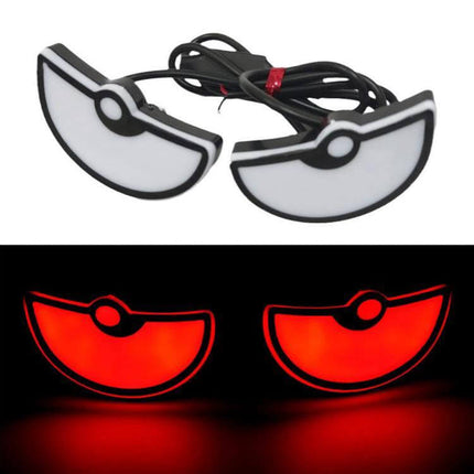 Motorcycle License Plate Lights Two Pack Triangle Blue LED triangle housing motorcycle license plate illumination set