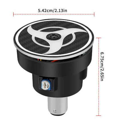 Motorcycle Rotating LED Tail Lights 360-Degree Illumination high-visibility 12V rear rotating LED tail light compact 5.42cm x 6.75cm