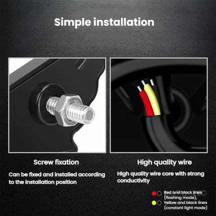 Motorcycle Winged Eagle Eye Lights For Night Riding compact 12V auxiliary lights with screw fixation and high-quality wire for easy installation