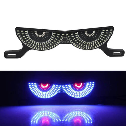 Motorcycle License Plate Light LED Screw Mount Triangle or Semicircular compact dual-eye LED plate light with screw mounts, bright 12V illumination for motorcycles and scooters