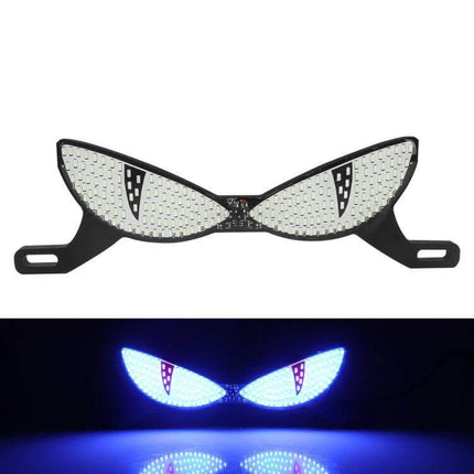 Motorcycle License Plate Light LED Screw Mount Triangle or Semicircular compact 12V LED plate light with screw mounts, bright blue night illumination