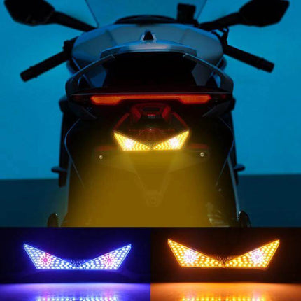 Motorcycle License Plate Light LED Screw Mount Triangle or Semicircular compact 12V LED for motorcycles scooters tricycles improving plate visibility