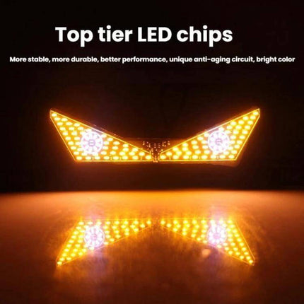 Motorcycle License Plate Light LED Screw Mount Triangle or Semicircular bright amber LED chips illuminating license plate area
