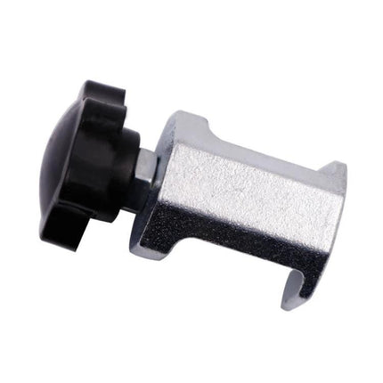 Compact Tool for Routine Car Wiper Arm Removal Tasks shown as a compact metal wiper arm remover with black turning screw