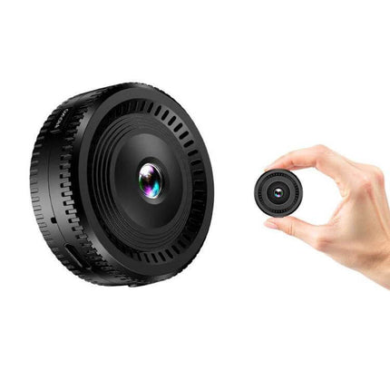 Compact Portable Fisheye Wide-Angle Lens for Everyday Monitoring - 140° compact black fisheye lens shown handheld for home and office monitoring