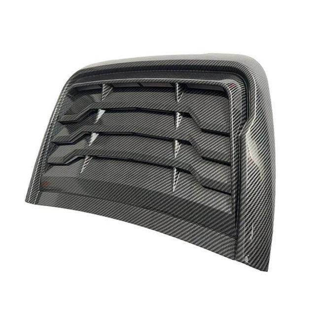 Frosted Black Carbon Pattern Hood Air Intake Cover for Ford Ranger Raptor - ABS plastic hood scoop cover, 2015-2022 fit