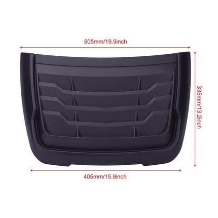 Frosted Black Carbon Pattern Hood Air Intake Cover for Ford Ranger Raptor - ABS plastic hood vent cover with dimensions 505x335x405mm