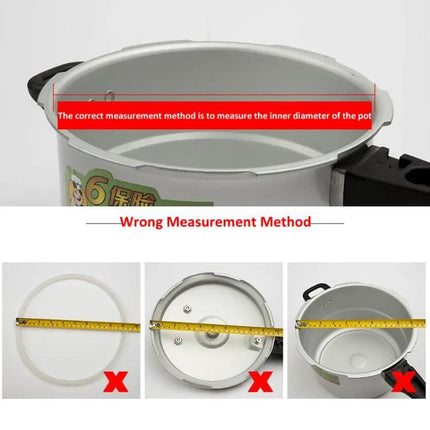 Silicone Sealing Ring for Aluminum Pressure Cookers, 16 to 46 cm