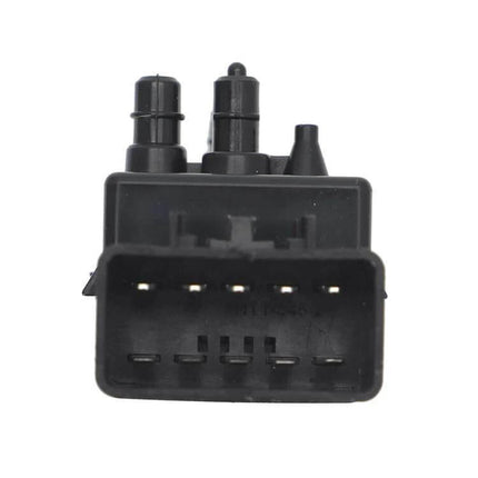 Seat Control Switch For Nissan Altima 2008-2012 Replacement - front view of black ABS electrical connector and mounting pins