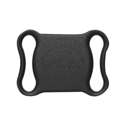 GPS Tracker for Cats and Dogs with Real-Time Location Updates small black tag accessory with dual strap loops for collar attachment