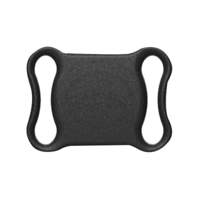 GPS Tracker for Cats and Dogs with Real-Time Location Updates small black tag accessory with dual strap loops for collar attachment