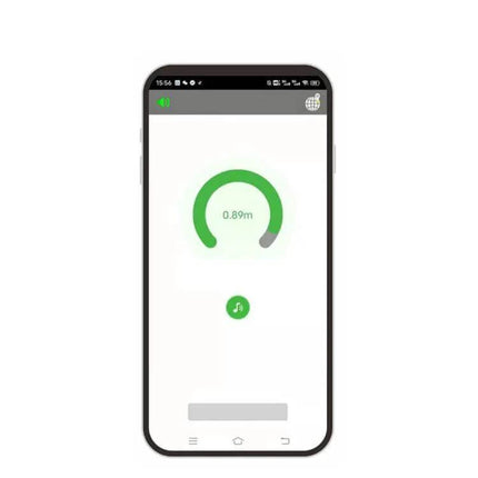 GPS Tracker for Cats and Dogs with Real-Time Location Updates showing FindmyTag app proximity screen with 0.89m and sound alert
