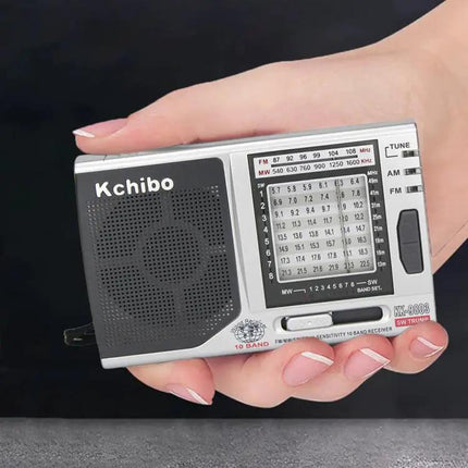 Kchibo 10-Band AM FM SW Portable Radio KK-9803 Mini