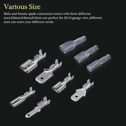 Cold Press Terminal Block Set For Wiring Insulated Covers 360 Pcs