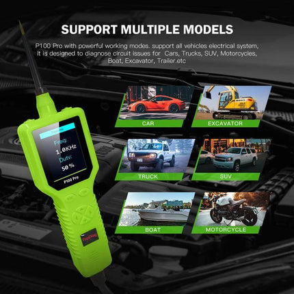 TopDiag Professional Circuit Tester for Automotive Diagnostics handheld 2.4-inch TFT multimeter diagnosing cars trucks SUVs boats motorcycles