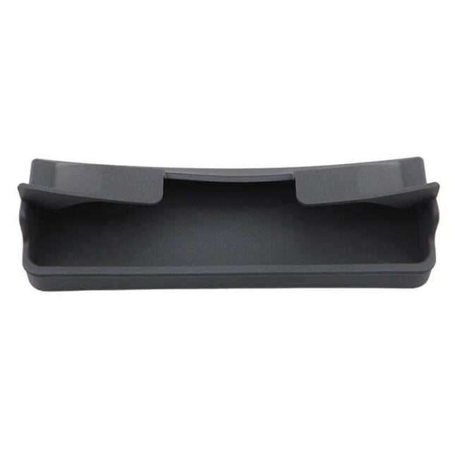 Silicone Armrest Glasses Storage Pocket for Tesla Cars - black silicone holder mounted on center armrest for sunglasses