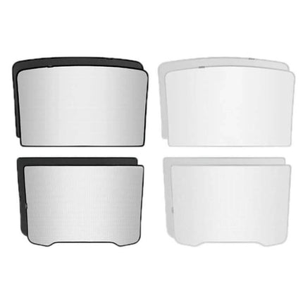 Model Y Juniper Ice Crystals Sunroof Sunshade Protection - pair of reflective sunshades for Tesla Model Y roof to reduce heat and UV damage