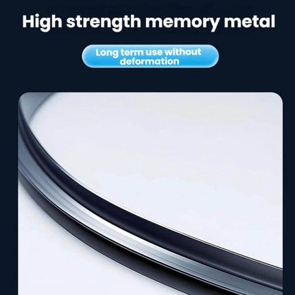 Model Y Juniper Ice Crystals Sunroof Sunshade Protection showing high strength memory metal frame detail