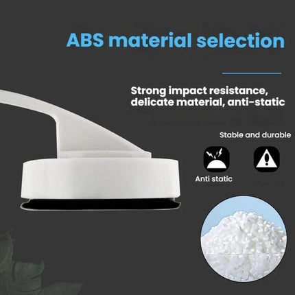 Tesla Roof Suction Cup Handle For Easy Roof Access - close-up of white ABS suction cup handle showing durable anti-static material and seal