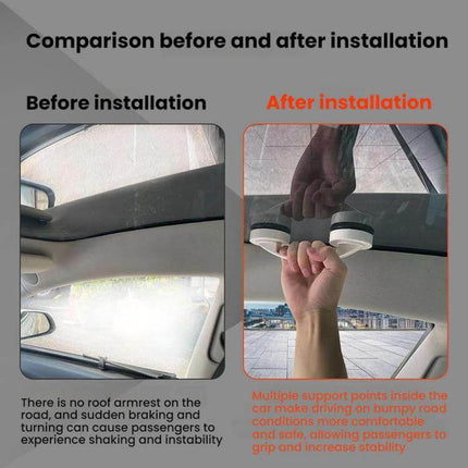 Tesla Roof Suction Cup Handle For Easy Roof Access shown installed creating a secure, tool-free roof grip for inspections and cleaning