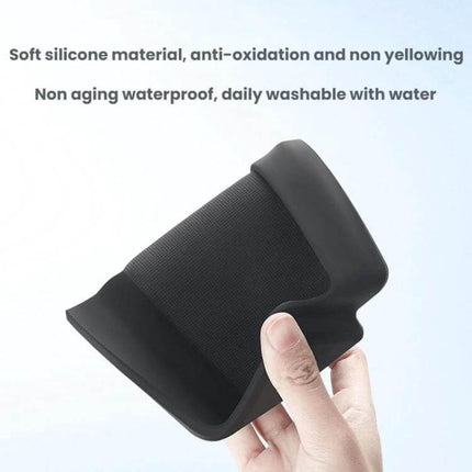 Center Console Armrest Storage Box Silicone Insert For Car Use black silicone insert held in hand, custom fit for Tesla Model 3 Highland armrest