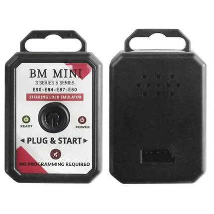 BMW Mini Cooper Steering Lock Emulator Plug-and-Play black plug-and-start module for Mini Cooper steering lock replacement