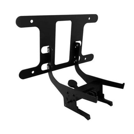 Punch-Free License Plate Frame for Tesla Model 3 Highland - black aluminum alloy no-drill mounting