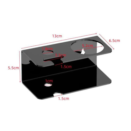 Acrylic Wall Stand for Daily Bathroom Razor Organization - clear acrylic wall-mounted razor and tool holder, compact 13cm design