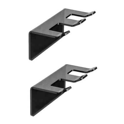 Acrylic Storage Stand for Daily Bathroom Razor Organization - clear acrylic dual razor holder for countertop and corner storage