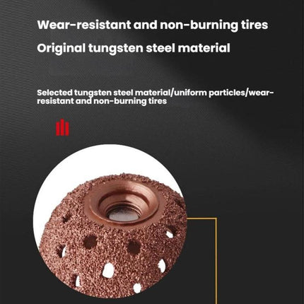 Grinding Head for Tire Defect Repairs in Garage Settings - tungsten steel wear-resistant grinding head for smoothing tire cuts and wear marks