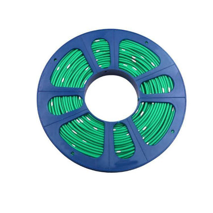 40m Automotive Pure Copper Core Insulated Wire For Car Wiring - green PVC insulated automotive wiring on blue spool, ideal for dash cams, lighting, sensors