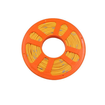 40m Automotive Pure Copper Core Insulated Wire For Car Wiring - yellow copper core on orange reel, PVC insulated for car lighting, sensors, and low-power circuits