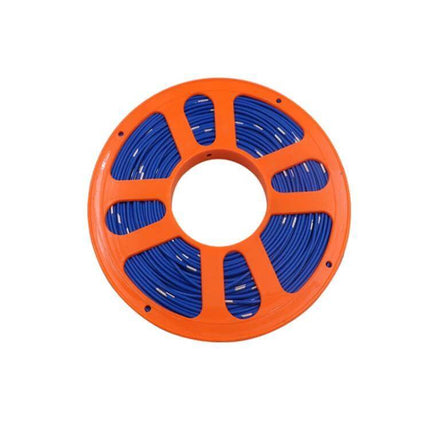 40m Automotive Pure Copper Core Insulated Wire For Car Wiring - blue PVC-insulated copper wire on orange spool for vehicle wiring, lighting, sensors, dash cams