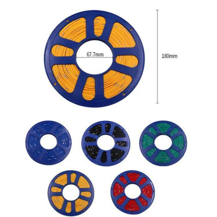 40m Automotive Pure Copper Core Insulated Wire For Car Wiring on multi-color reels, 180mm spool with PVC insulation for vehicle lighting and sensor circuits