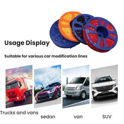 40m Automotive Pure Copper Core Insulated Wire For Car Wiring – 40m reel of colored copper core PVC-insulated automotive wiring for trucks, sedans, vans, SUVs