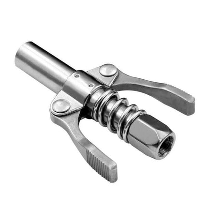 Car Grease Nozzle, Double-Handle For Quick Lubrication - alloy double-handle grease nozzle with extended outlet for heavy equipment maintenance
