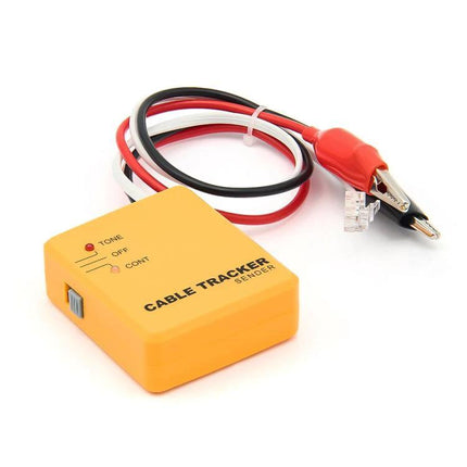 Compact Tool for Identifying Wiring Issues in Vehicles - yellow cable tracker with clips for locating shorts and line breaks