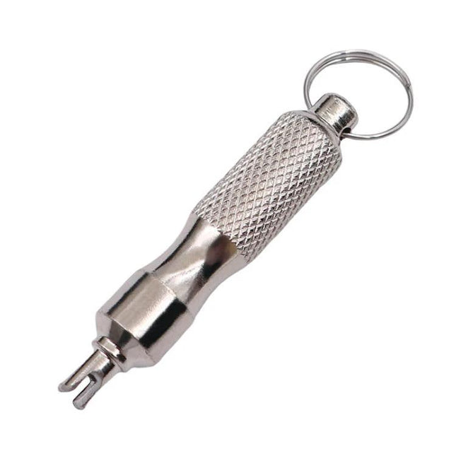 Essential Wrench for Everyday Vehicle and Bike Upkeep - compact valve core wrench keyring for cars, bikes, motorcycles and EVs