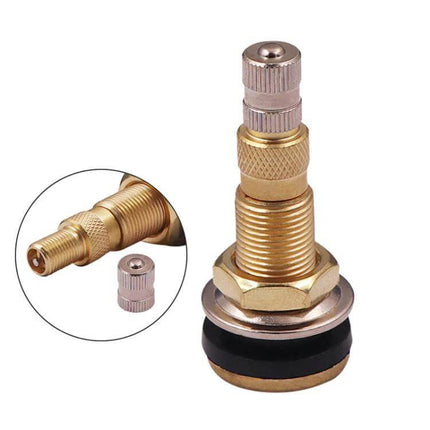 American Standard Full Copper Vacuum Tire Valves for Agricultural Vehicles - brass valve stem for tractors, loaders and farm equipment, dust-resistant seal
