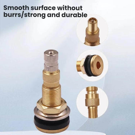 American Standard Full Copper Vacuum Tire Valves for Agricultural Vehicles - brass replacement valve stem for tractors, loaders, durable farm tire seal