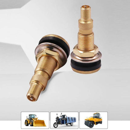 American Standard Full Copper Vacuum Tire Valves for Agricultural Vehicles - durable copper tractor valve pair resisting dust and temperature changes
