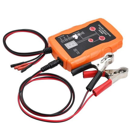AERMOTOR Tool for Routine Car Fuel System Maintenance orange injector tester with clamps and wiring for diagnosing and cleaning injectors