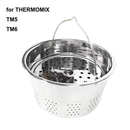 Stainless Steel Steamer Basket for Thermomix, Two-Layer Veg and Rice - stainless steel two-layer insert for TM5 TM6 steaming rice and vegetables