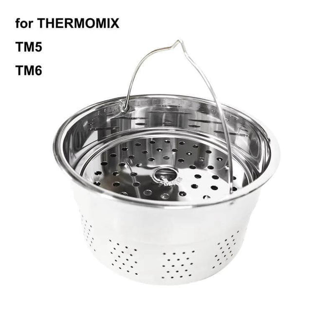 Stainless Steel Steamer Basket for Thermomix, Two-Layer Veg and Rice - stainless steel two-layer insert for TM5 TM6 steaming rice and vegetables