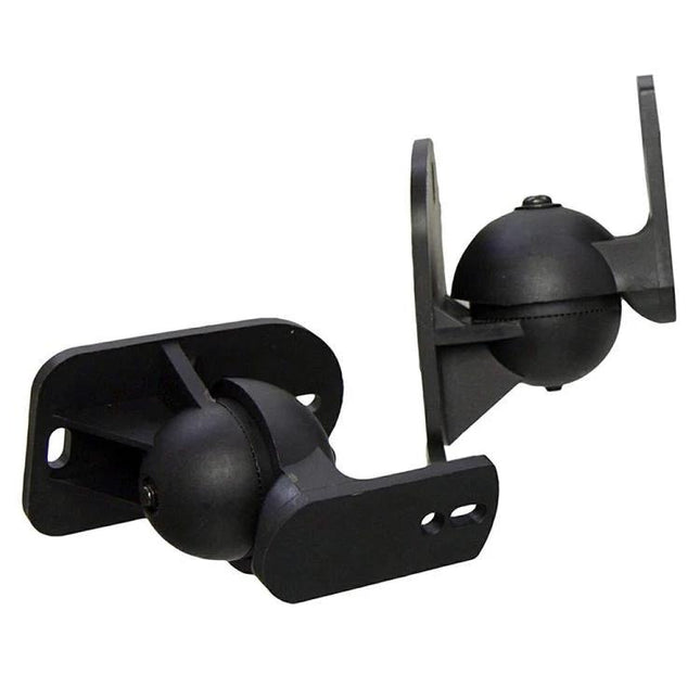 Logitech Wall Mount Brackets For Home Surround Speakers adjustable tilt swivel black Z906 satellite speaker mounts