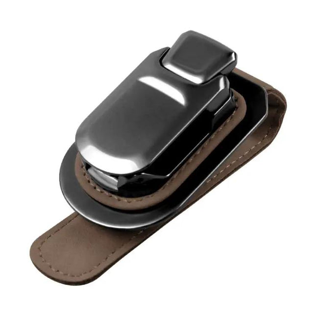 Car Sun Visor Glasses Holder Snap On Design For Quick Access