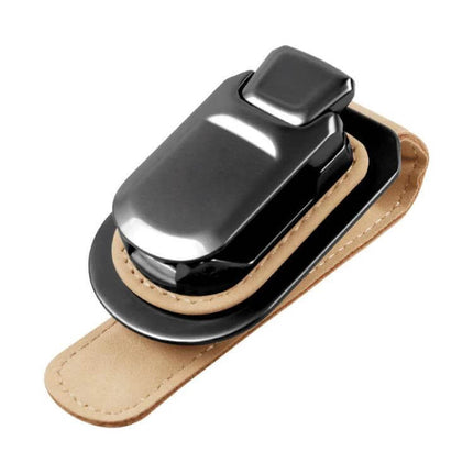 Car Sun Visor Glasses Holder Snap On Design For Quick Access - suede zinc alloy snap-on visor clip for sunglasses storage