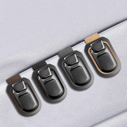 Car Sun Visor Glasses Holder Snap On Design For Quick Access