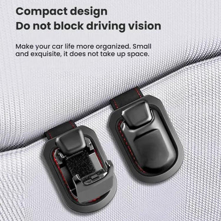 Car Sun Visor Glasses Holder Snap On Design For Quick Access
