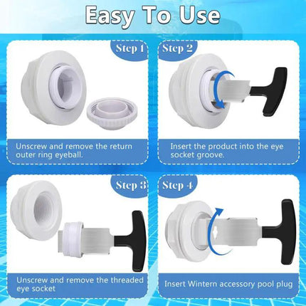Pool Plug Removal Tool For Hayward Pools With Comfort Grip